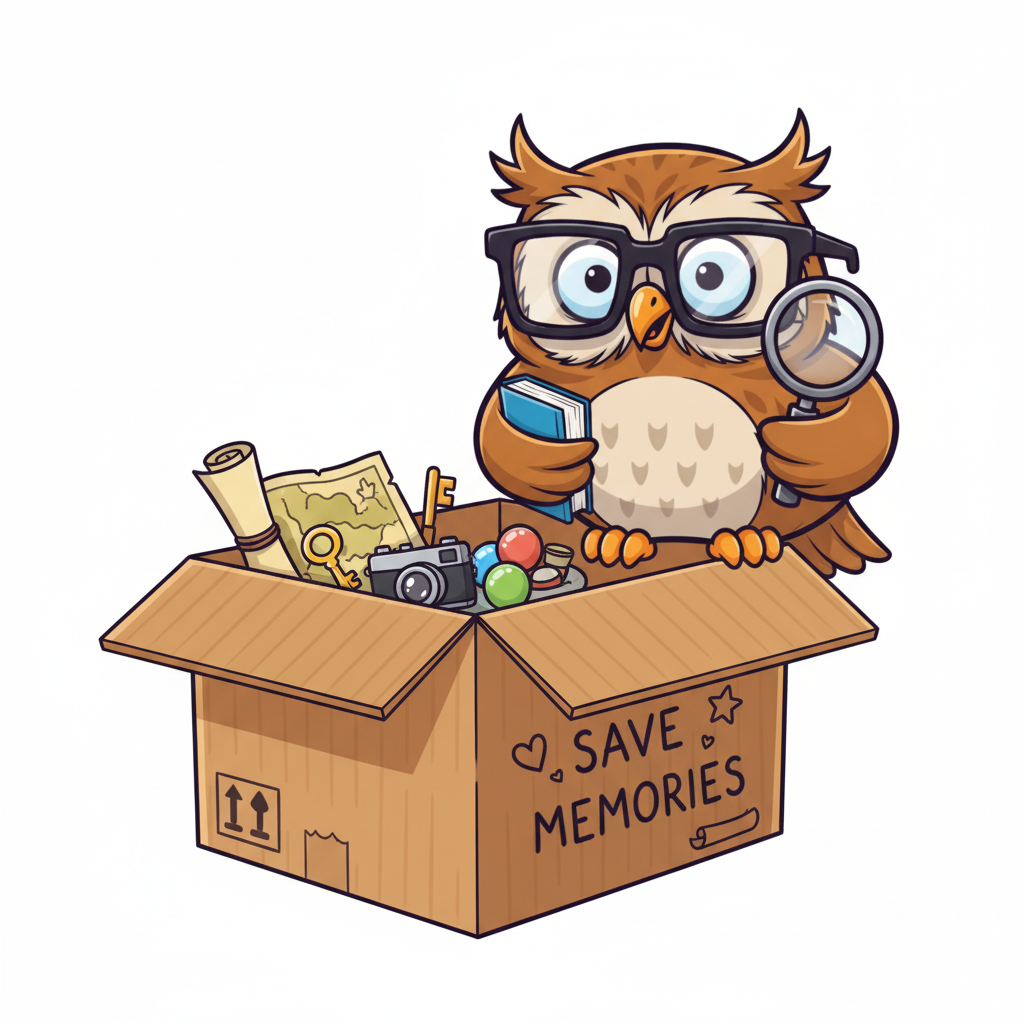 Ollie holding a Save Box